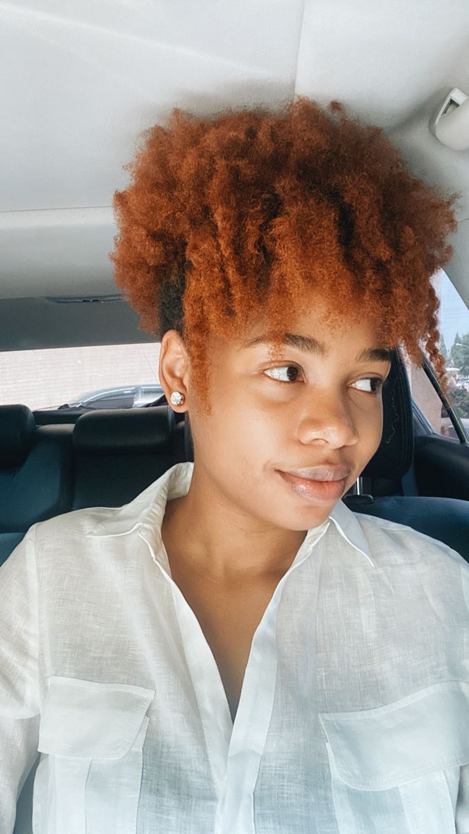 Dyed Natural Hair Ginger, Locs Highlights, Natural Hair Ginger, Dye Natural Hair, Hair Ginger, Hair Locs, Cajun Spice, Dyed Natural Hair, Color Inspo