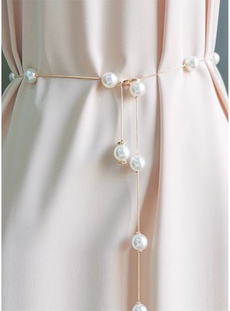 JJ's House Chain Belt  Imitation Pearls Metal Women Simple This size selection refers to the exact waist size and not the length of this product Sashes & Belts. #JJ's House #ChainBelt #ImitationPearls #Metal #Women #Simple #Thissizeselectionreferstotheexactwaistsizeandnotthelengthofthisproduct #Sashes&Belts Elegant Summer Chain Belt, Elegant Adjustable Chain Belt For Summer, Sash Belts, Chain Belt, Metal Chain, Chain