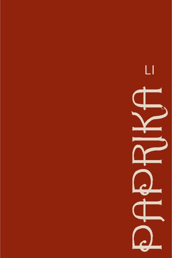 a red book cover with white lettering on it