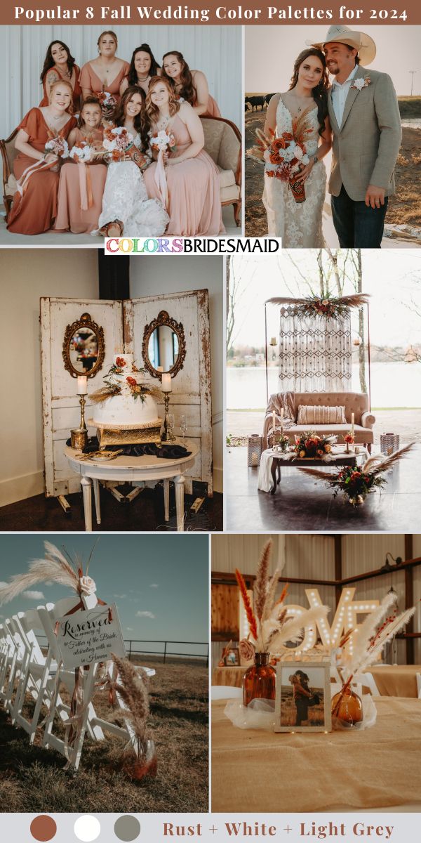 a collage of photos with different wedding themes