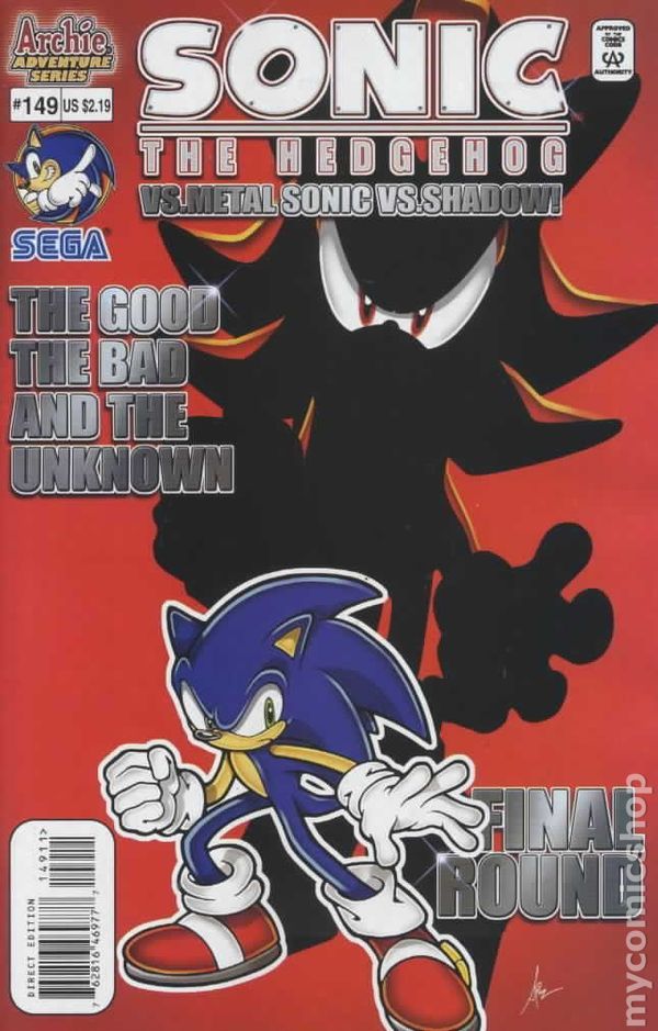 the cover to sonic the hedgehog comic book