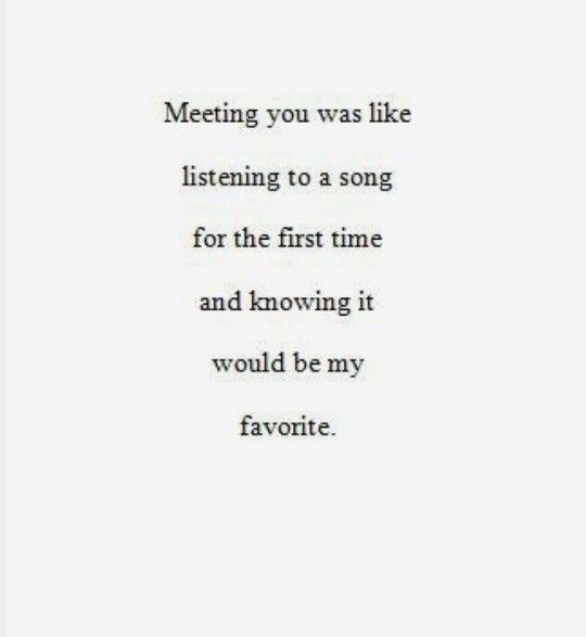 the words are written in black and white on a piece of paper that says, meeting you