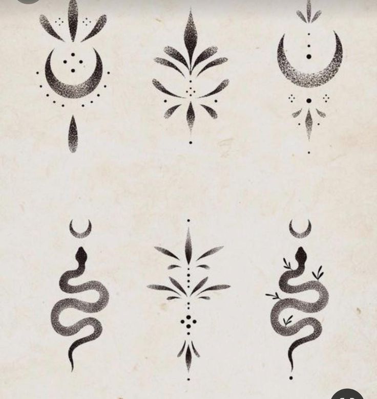 an old fashioned tattoo design with different designs