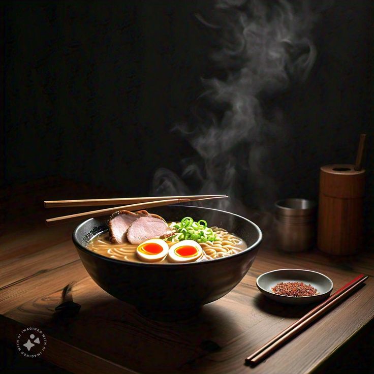 Ramen Noodle Japanese, Soup Photography Ideas, Ramen Bowl Photography, Ramen Bar Aesthetic, Japanese Ramen Photography, Ramen Noodle Photography, Food Ramen Aesthetic, Japan Ramen Restaurant, Ramen Noodle Restaurant