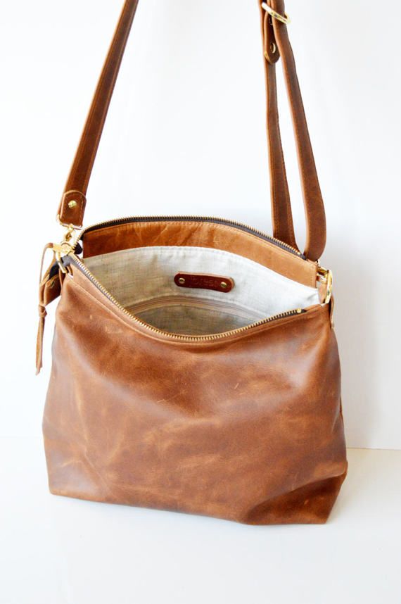 Leather hobo bag / Leather crossbody bag / Leather bag / Soft Toffee, Camel Leather Bag, Leather Gifts For Her, Soft Leather Handbags, Fall Handbags, Hobo Crossbody Bag, Hobo Style, Leather Gifts, Leather Hobo Bag