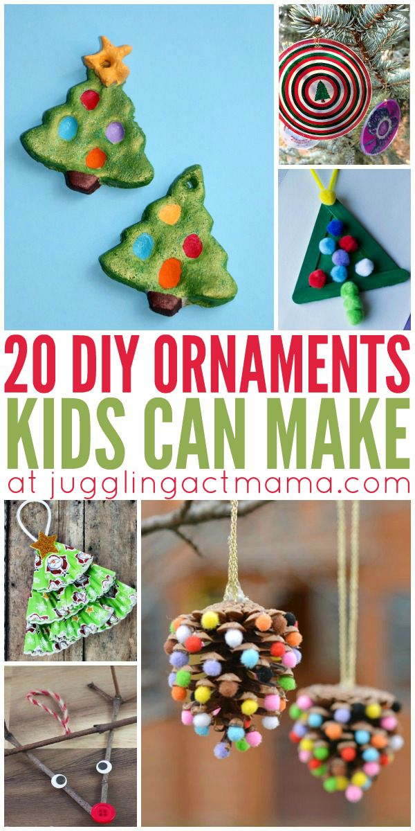 20 diy ornaments kids can make