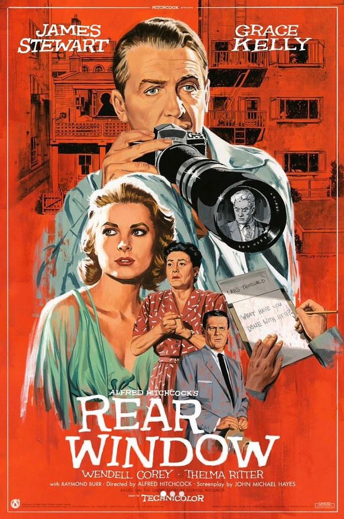 the movie poster for rear window