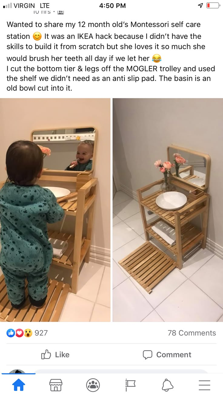 a toddler in pajamas is looking at the mirror and brushing his teeth with toothbrushes