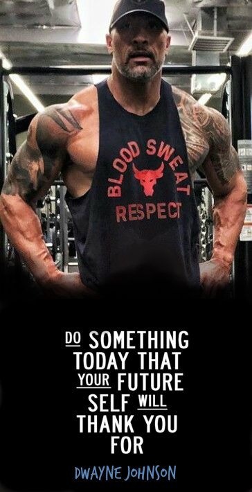 a man standing in front of a gym machine with the quote do something today that your future self will thank you for