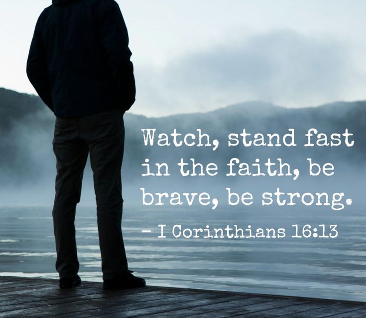 a man standing on top of a pier next to the ocean with a bible verse