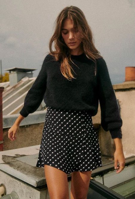 Skandinavian Fashion, Look Retro, Bohol, Looks Street Style, Polka Dot Skirt, Dot Skirt, Looks Style, Mode Inspiration, Spring Summer Outfits