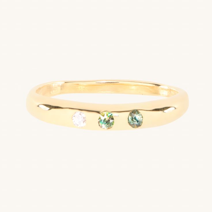 One of our favorite rings, now with extra shine. A gradient trio of green sapphires is set in the pleasing dome of the Barnes ring. Greatly loved as a pinkie ring, adds some heft to a stack. Part of our Catbird Jewelers Capsule — meet our current and former studio jewelers, now selling their own lines at Catbird! Designed just for us (for you!), available exclusively at Catbird. Stacked Jewelry Rings, Grad Jewelry, Pinkie Ring, Stacked Jewelry, Green Sapphire, Earring Sale, Favorite Rings, Tennis Bracelet, Jewelry Accessories