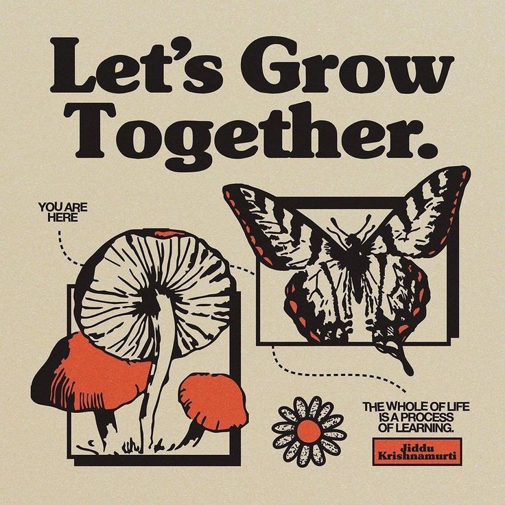 an advertisement for the wild life of butterflies, mushrooms and other things that are on display