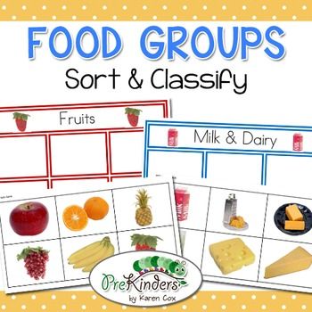 food groups sort and classy for kids