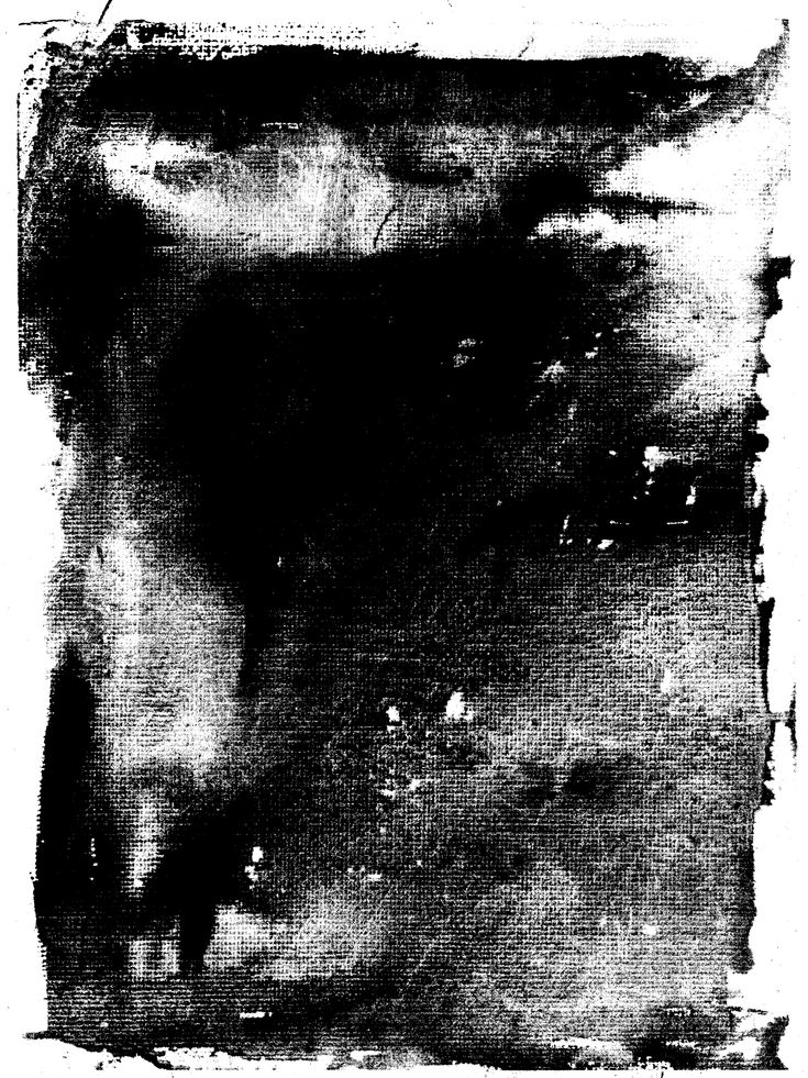 black and white photograph of an abstract painting