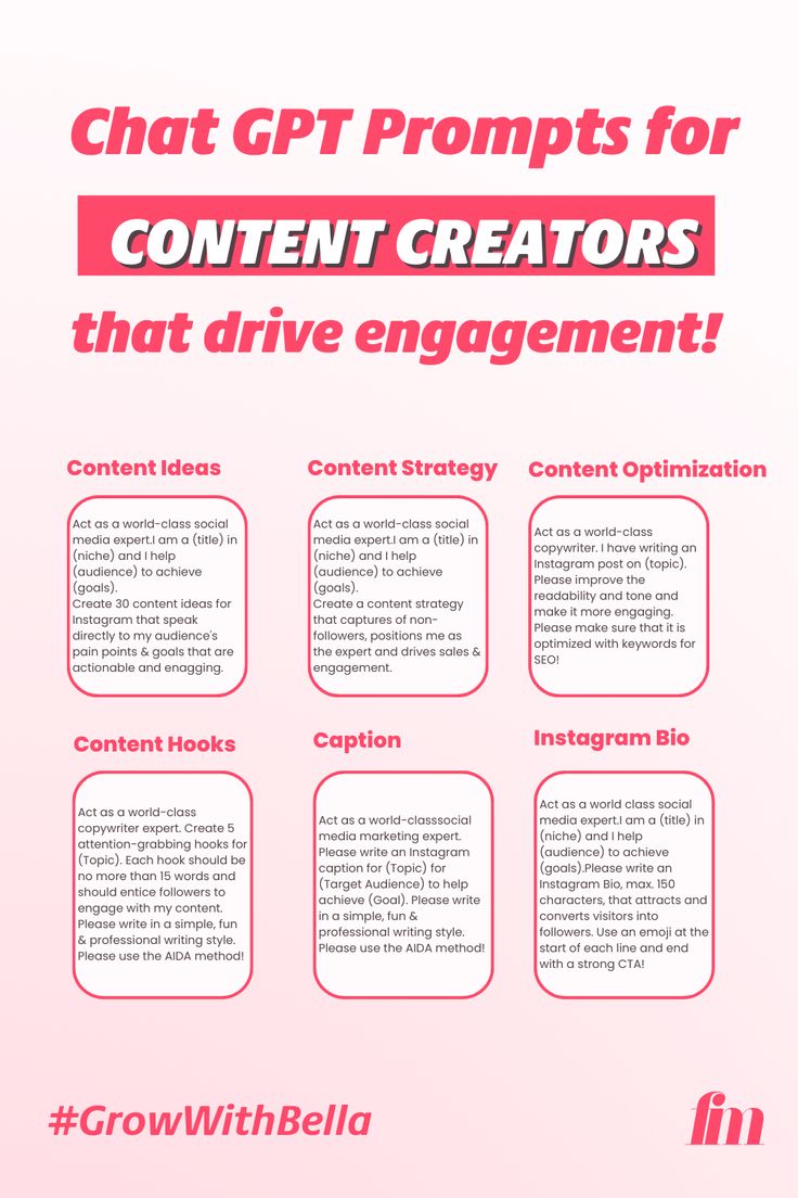 6 TOP ChatGPT Prompts for Content Creators: Drive More Engagement Today! Caption Prompts For Instagram, Tiktok Lifestyle Content Ideas, Content Creation Tips, Content Ideas For Digital Marketing, Digital Marketing Strategy Social Media, Content Strategy Template, Content Creation Ideas, How To Become Confident, Tiktok Content