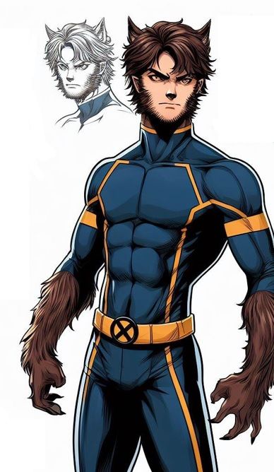 an image of a man in wolverine costume