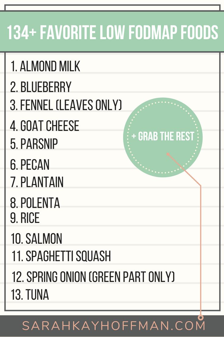 the ultimate low fodmap food list