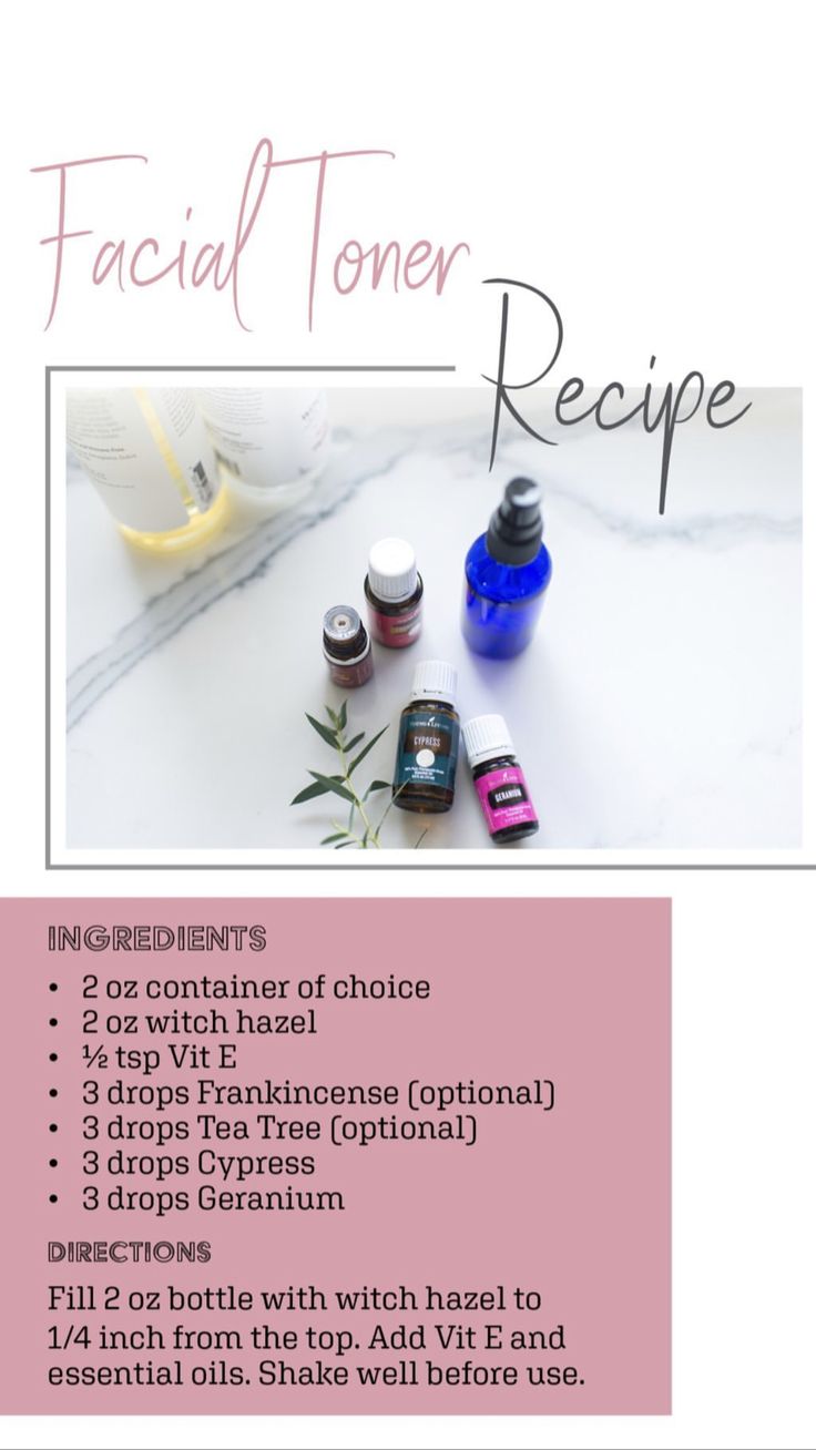 Toner Essential Oil Recipe, Diy Face Toner Anti Aging, Face Diy, Essential Oils For Face, Essential Oil Beauty, Doterra Essential Oils Recipes, Healing Essential Oils, Young Living Essential Oils Recipes, Oil Diffuser Recipes