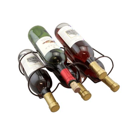 three bottles of wine sitting on top of each other