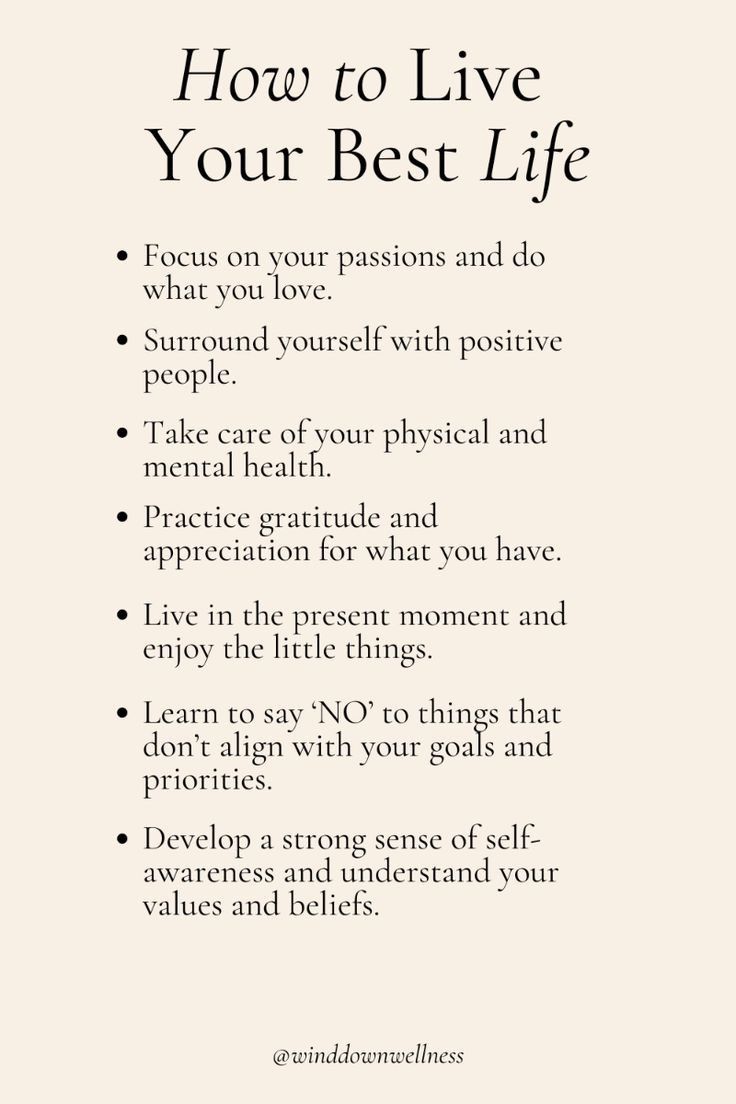 a poster with the words how to live your best life written in black and white