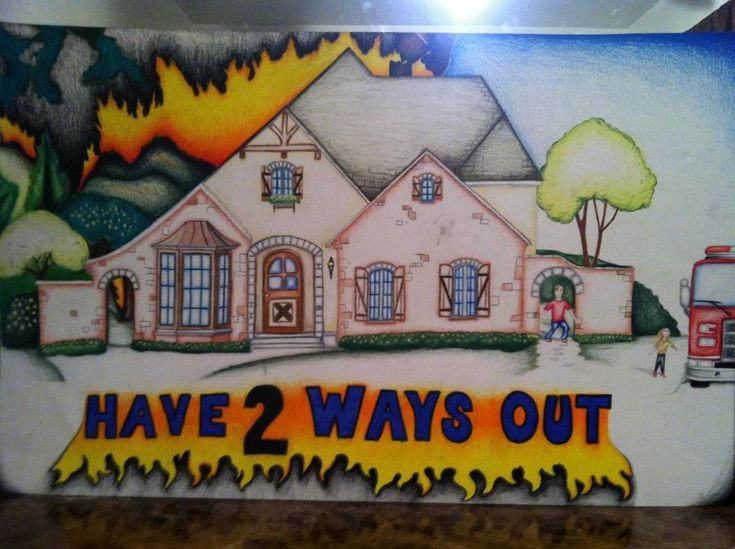 there is a sign that says have 2 ways out on the front of a house