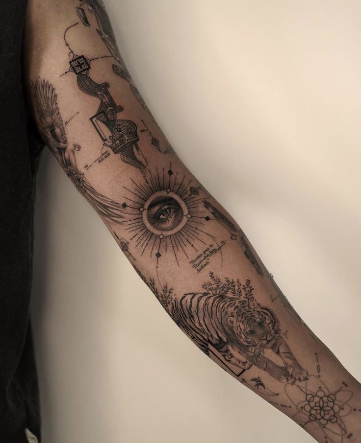 a person with a tattoo on their arm