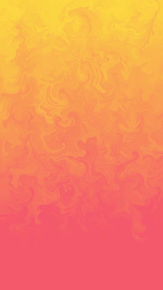 an orange, yellow and pink background with swirls in the middle on top of each other