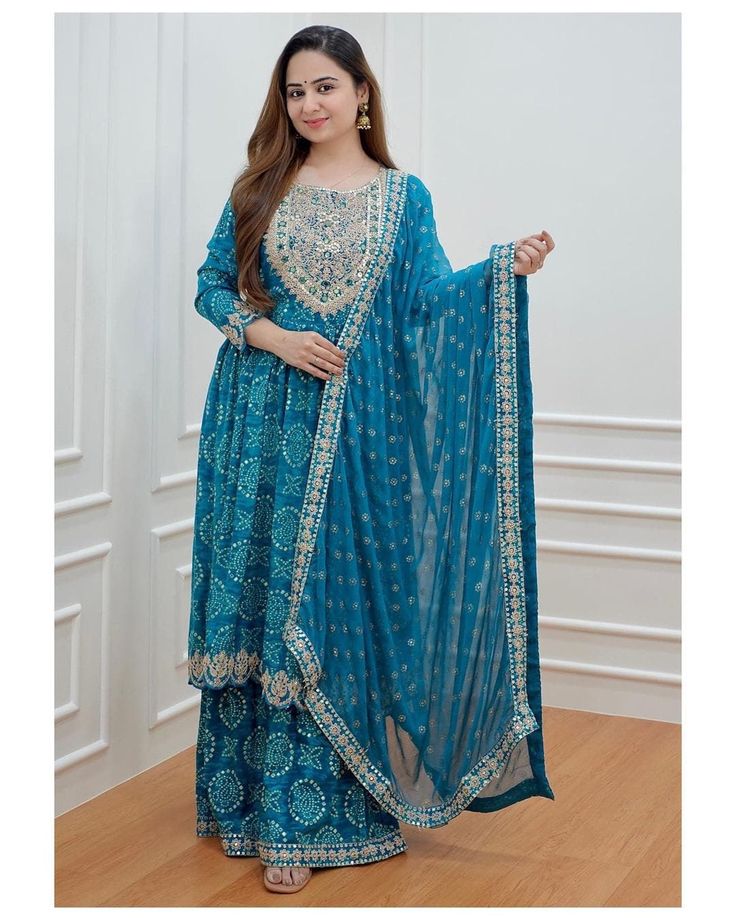 Cotton Sharara Suits, Anarkali Tops, Readymade Salwar Kameez, Lehenga Blouse Designs, Anarkali Kurti, Printed Kurti, Party Wear Lehenga, Sharara Set, Tussar Silk Saree