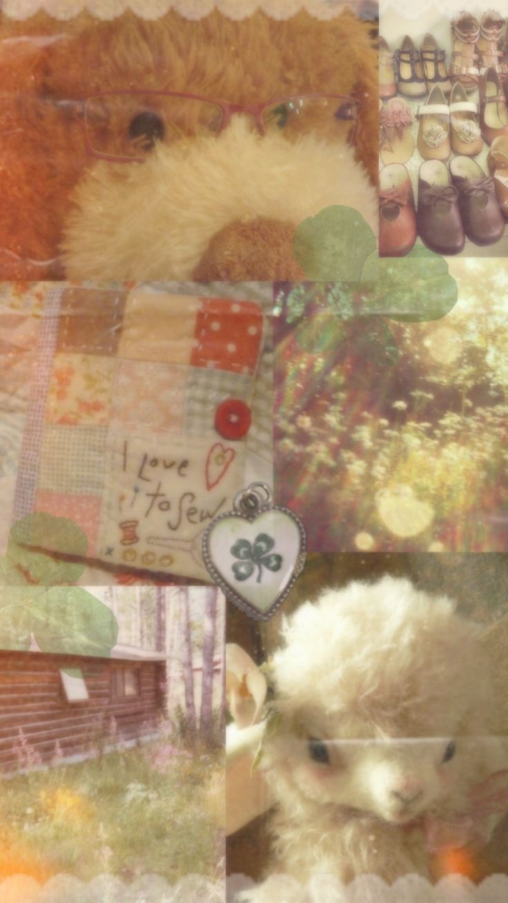 a collage of pictures with teddy bears and other items