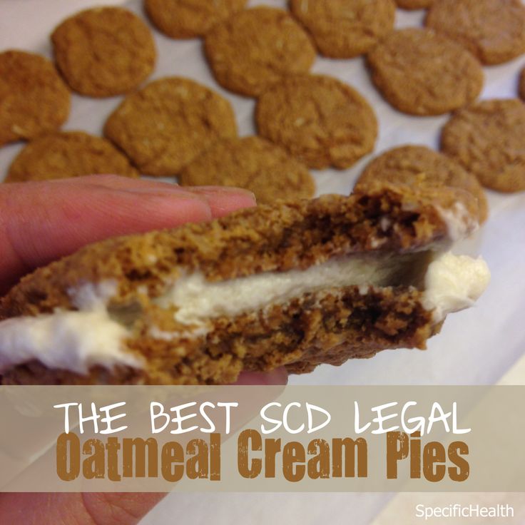 the best scd legal oatmeal cream pie is in someone's hand