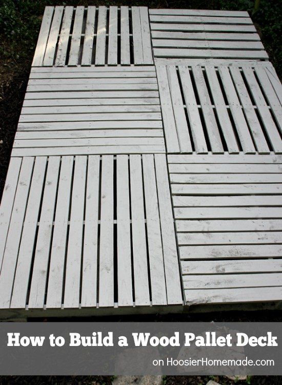 how to build a wood pallet deck