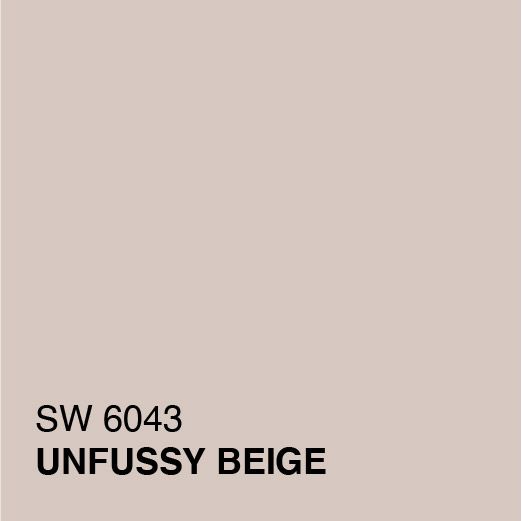 the book cover for sw 6034 unfussy beige, with an image of