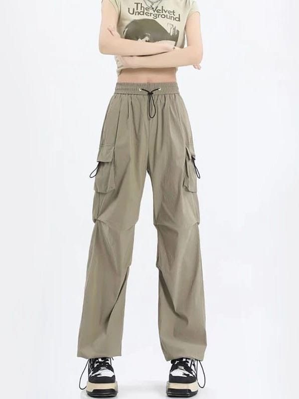 Kargo Pants, Skirt Cargo, Celana Kargo, Cargo Outfit, Loose Pants, Cargo Pants Women, Cargo Trousers, Sporty Look, Long Pants