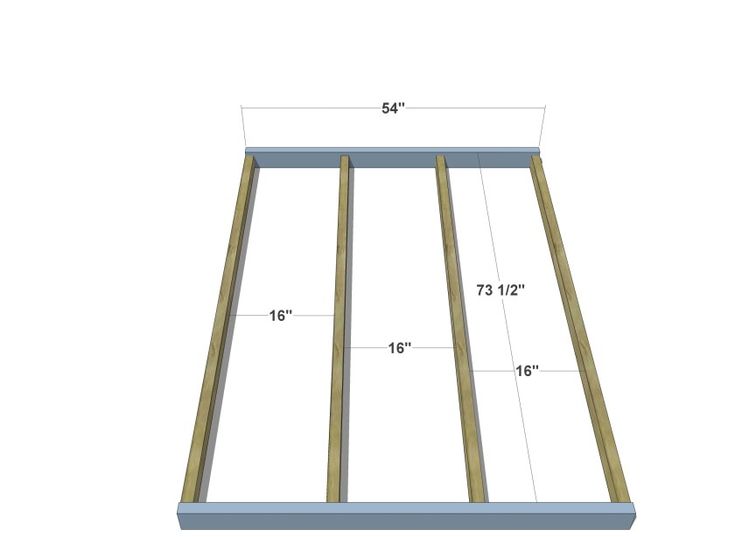 DIY Furniture Plans // How to Build a Full Sized House Bed - The Design