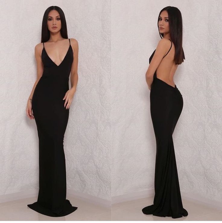 Low Back Black Prom Dress, Long Black Dress Backless, Black Dress Low Back, Exposed Back Dress, Low Back Dress Formal, Low Back Black Dress, Black Dress Backless, Backless Black Dress