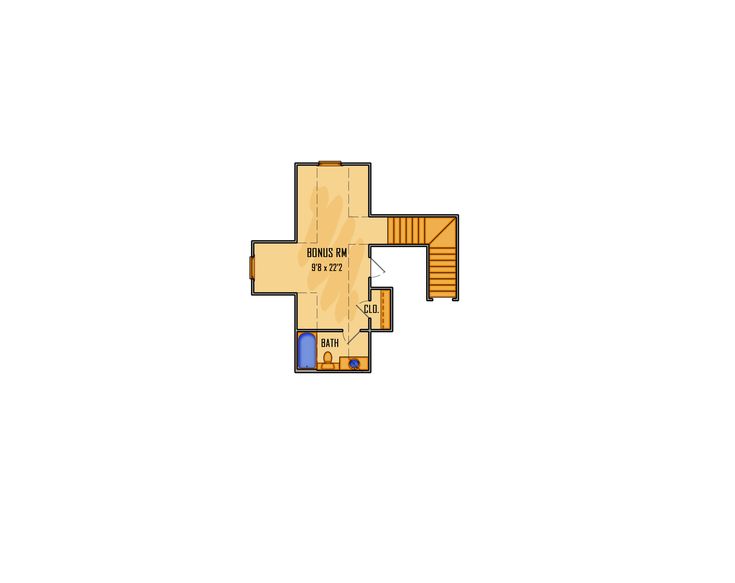 a floor plan for a home with stairs