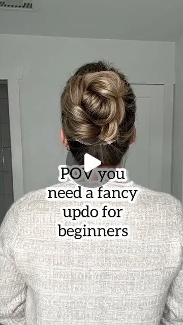 Lainey Ostrom on Instagram: "POV you need a fancy updo for beginners and find this one! Need an updo for a holiday part but suck at hair? I got you. Give this one a go!  - #longhairupdo #messybuntutorial #highbunupdo #updovideo #christmashairstyles" Fancy Updo, Messy Bun Tutorial, Bun Updo, Long Hair Updo, Christmas Hairstyles, Clip Hair, Party Hairstyles, Claw Clip, I Got You