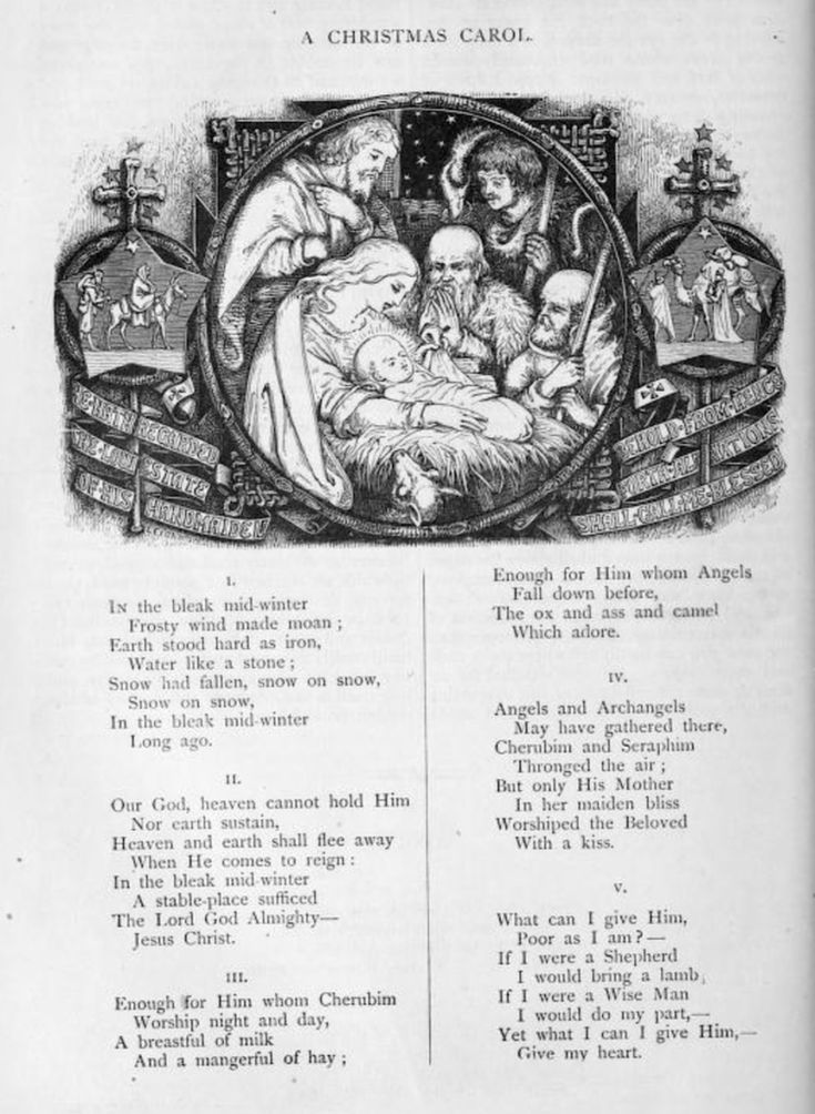 Christmas Songs: Origins of your favourite christmas carols Mid Winter Christmas, Christmas Carols Lyrics, In The Bleak Midwinter, Popular Christmas Songs, Bleak Midwinter, Warm Wine, Christmas Things To Do, Christina Rossetti, Creative Wall Painting