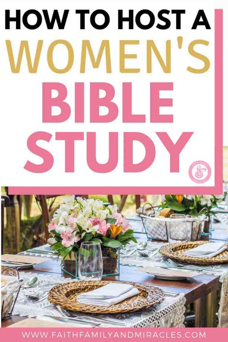 how to host a women's bible study