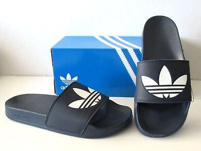 Trendy Fashion adidas Originals Adilette Lite Navy White Big Trefoil Logo Slides Mens size 10, Mens shoes Adidas Slides With Rubber Sole For Streetwear, Adidas Sporty Slides For Training, Adidas Sporty Synthetic Slides, Sporty Slip-on Slides For Sports, Adidas Synthetic Slides With Rubber Sole, Adidas Cushioned Slides For Sports, Adidas Sporty Slides With Rubber Sole, Adidas Sporty Slip-resistant Slides, Adidas Sporty Slip-on Slides