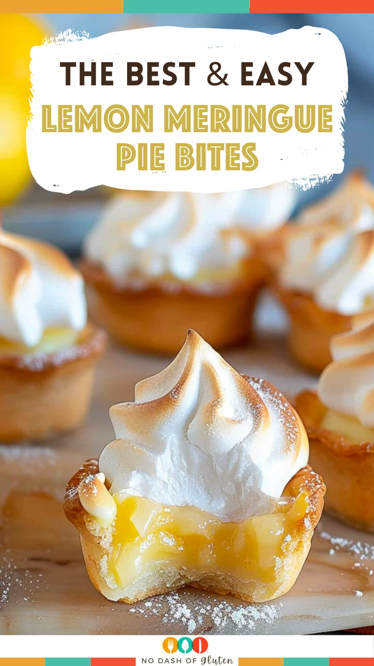 the best and easy lemon meringue pie bites