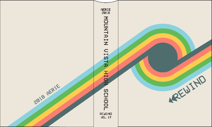 the back side of a cd cover with an image of a rainbow colored circle on it