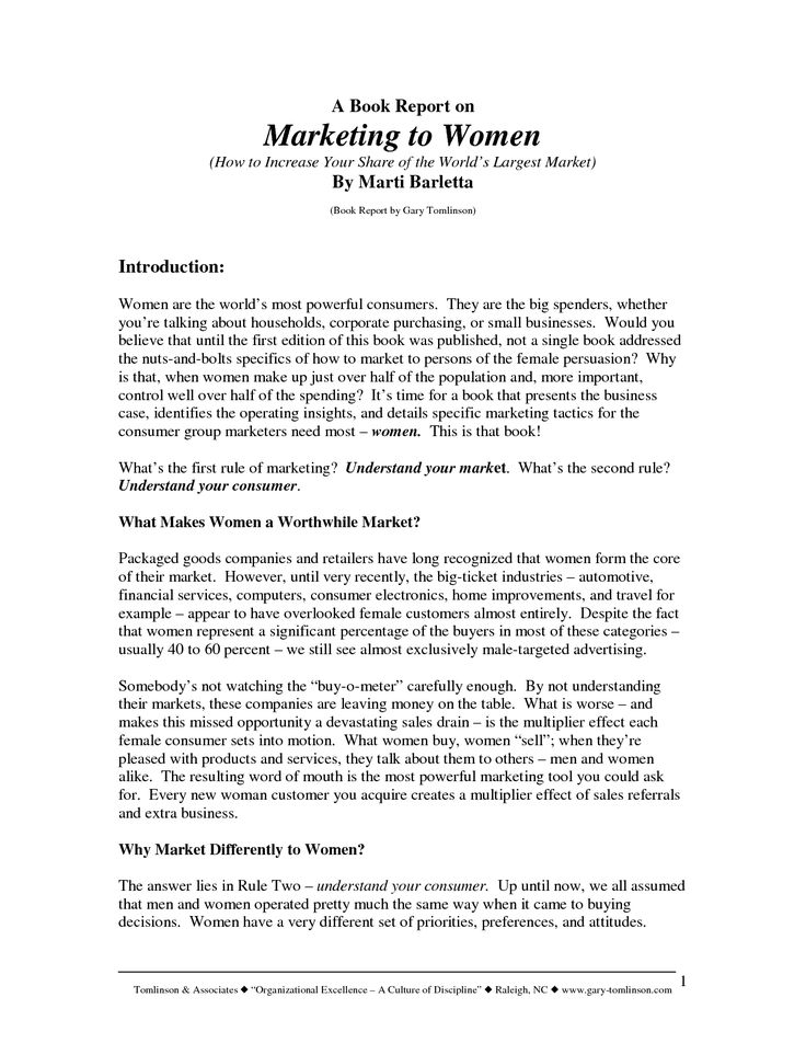 a white paper with the words marketing to women