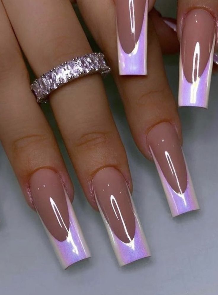 Oldies Nails, Baddie Nails Coffin, Ombre Chrome Nails, Acrylic Nails Nude, 2024 Nails, Chrome Nails Designs, Baddie Nails, Ombre Acrylic Nails, Cute Acrylic Nail Designs