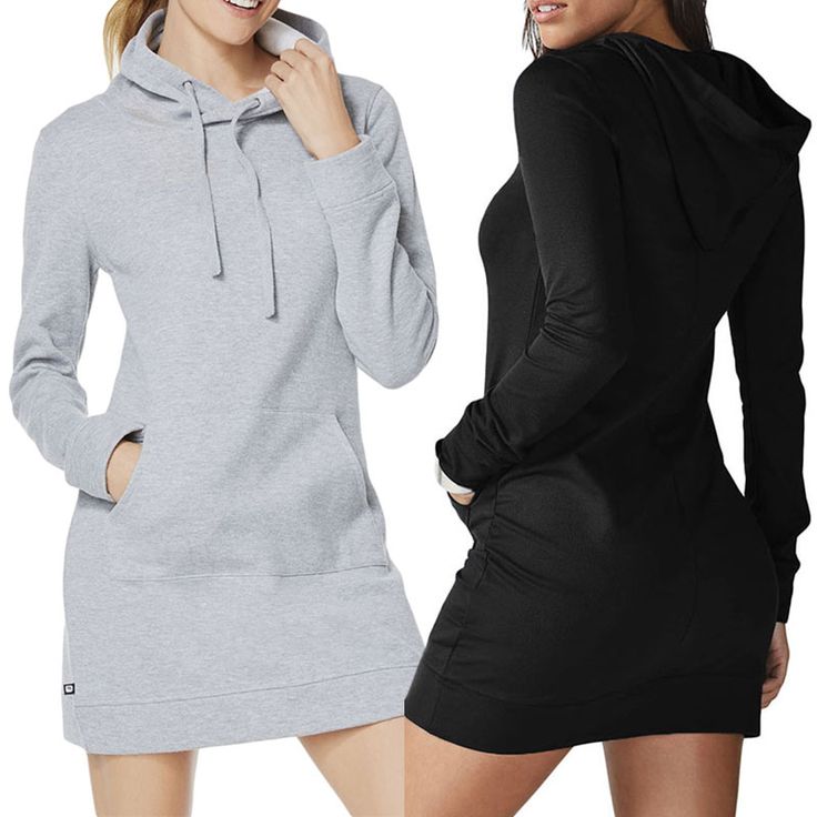 Fashion Pocket Hoodie Slinky Sweatshirt Dress Sweatshirt Dresses, Tee Ideas, Comfy Clothing, Sporty Dress, Pocket Hoodie, Pinterest Fashion, Trend Fashion, Chic Me, Fancy Outfits