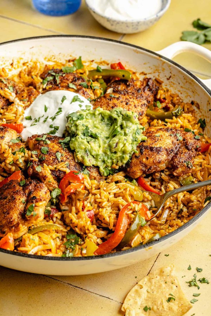 Chicken and Rice Taco Skillet Taco Skillet, The Defined Dish, Defined Dish, Baked Turkey, Chicken And Rice, One Pot Meals, Dinner Time, Chicken Dinner, Chicken Dishes