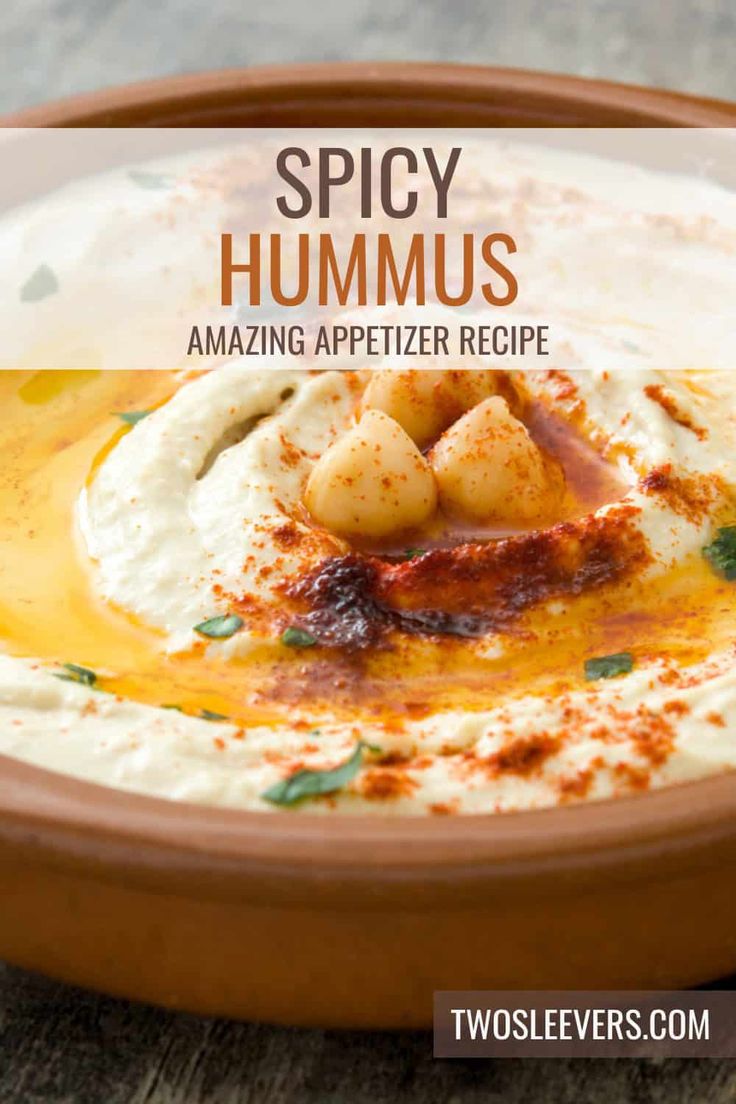 spicy hummus is an amazing appetizer to serve at any party or celebration