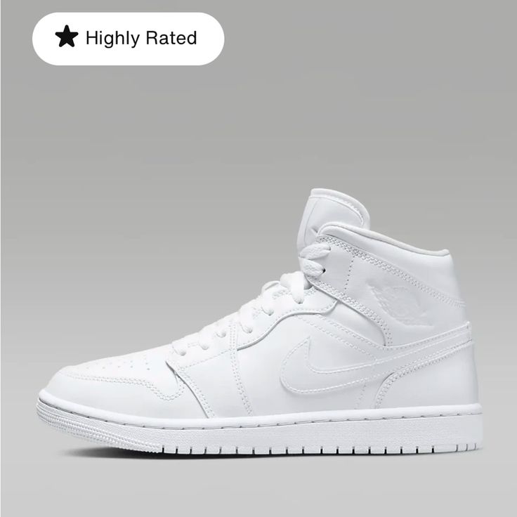 New In Box Missed Return Window White White White Retail 125 Nike Jordan Air 1, Air Jordan 1 Mid Women, Nike Air Jordan Mid, Shoe List, Jordan Collection, Jordan 1 Mid White, Painted Sneakers, Nike Air Jordan 1 Mid, Womens Air Jordans