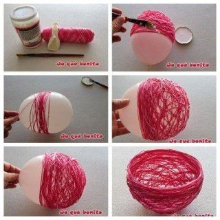 instructions on how to make a yarn ball